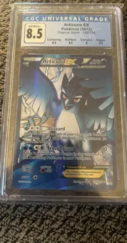 Articuno EX Plasma Storm 132/135 Ultra Rare Holo Full Art CGC 8.5 Pokemon TCG - Image 1