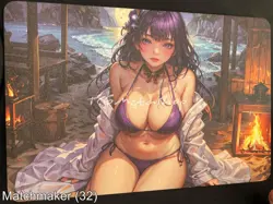Matchmaker Spicy Waifu NSFW A5 Size Card Board Raiden Shogun Genshin Night - Image 1