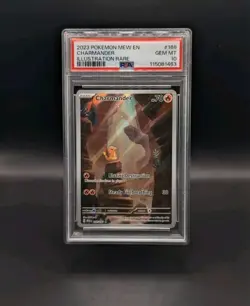 Pokemon 2023 Charmander 168/165 IR Scarlet & Violet 151 GEM MINT PSA 10 - Image 1