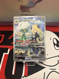 Pokemon TCG Cynthia's Roserade 184/182 Sv10:Destined Rivals Illustration Rare NM - Image 1