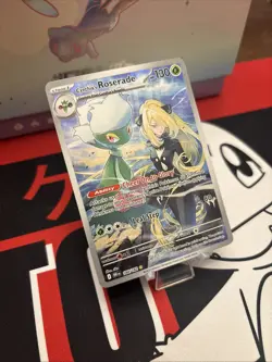 Pokemon TCG Cynthia's Roserade 184/182 Sv10:Destined Rivals Illustration Rare NM - Image 2