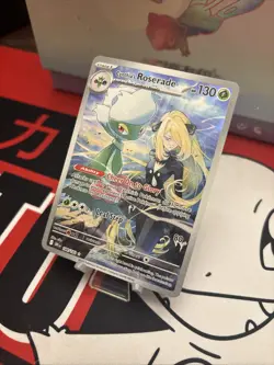 Pokemon TCG Cynthia's Roserade 184/182 Sv10:Destined Rivals Illustration Rare NM - Image 3