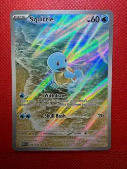 Pokemon Scarlet and Violet 151 Squirtle Illustration Rare 170/165 - Image 1