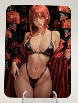 Chainsaw Man Waifu -Sexy Makima - Doujin Fan Made Card - Gloss Finish - Image 1