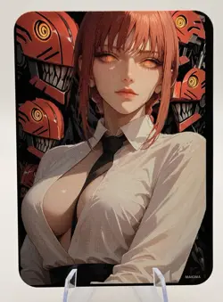 Chainsaw Man Waifu -Sexy Makima - Doujin Fan Made Card - Gloss Finish - Image 2