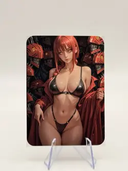 Chainsaw Man Waifu -Sexy Makima - Doujin Fan Made Card - Gloss Finish - Image 3