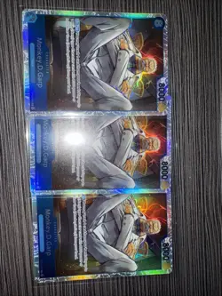 Set Of 3 Monkey D. Garp OP12-056 SR Legacy of the Master ONE PIECE Card ENGLISH - Image 1
