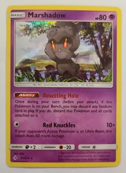 Pokemon MARSHADOW 81/214 Holo Rare Unbroken Bonds - Played 🍒 - Image 2