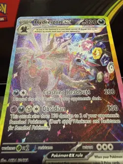Pokemon Hydreigon ex 240/191 SV08: Surging Sparks Holo Special Illustration Rar… - Image 4