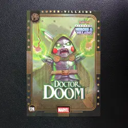 Pokemon Pikachu Heroes & Villains Flash Edition #28 Doctor Doom Gold - Image 1
