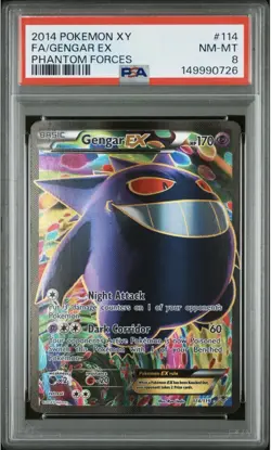 2014 POKEMON XY PHANTOM FORCES #114 FA/GENGAR EX PHANTOM FORCES - Image 1