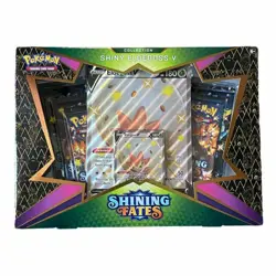 Pokemon TCG Sword & Shield Shining Fates 5 Booster Packs 1 Foil Promo 1 Oversize 820650809828 - Image 1