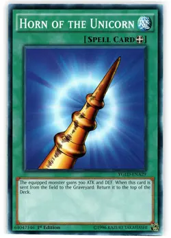 Horn of the Unicorn - YGLD-ENA29 - Common - 1st Edition - Lightly Played - Yugi' - Image 1