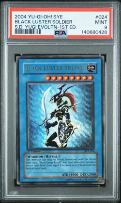 2004 SYE YU-GI-OH! STARTER DECK YUGI EVOLUTION 1ST ED BLACK LUSTER SOLDIER PSA 9 - Image 1