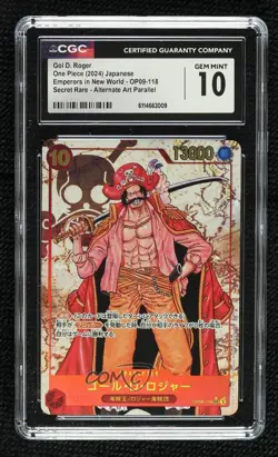2024 One Piece Card Game: Emperors in the New World Japanese Gol D Roger CGC 10 - Image 1