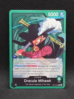Dracule Mihawk - OP14-020 The Azure Sea's Seven Regular One-Piece CCG TCG - Image 1