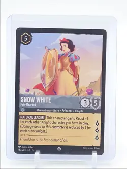SNOW WHITE 2024 DISNEY LORCANA SUPER RARE A 183/204 Q4385 - Image 1