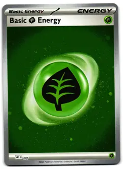 Basic Grass Energy 001 - Scarlet & Violet Pokemon TCG Cosmos Holo - LP Card - Image 1