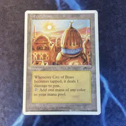 MTG Regular City of Brass Chronicles Heavily Played (Poor) - Image 1