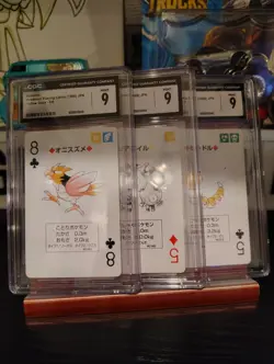 1996 JPN Pokemon Playing Cards Yellow Deck CGC Graded Lot All Mint 9's! - Image 2