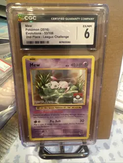 Pokemon Mew TCG Card 53/108 Holo Rare, XY Evolutions, Near Mint Condition - Image 1