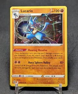 Lucario Holo Rare Fighting Type Brilliant Stars Pokemon TCG Card 079/172 - Image 1