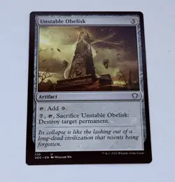 Unstable Obelisk 170 Magic The Gathering Trading Card MTG Tc7 - Image 1