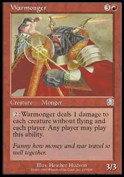 Warmonger - Medium Play MTG Mercadian Masques - Image 1