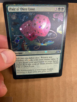 MTG 1x GALAXY FOIL Pair o' Dice Lost # 435 Unfinity Magic the Gathering x1 NM - Image 2