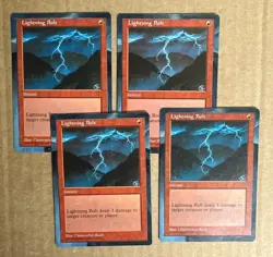 Lightning Bolt (4th Edition) ALTERED playset of four (4) floating border style! - Image 1