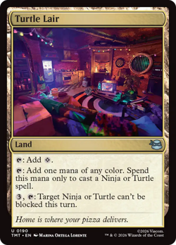 Turtle Lair (FOIL) x1 - MTG Teenage Mutant Ninja Turtles TMT #190 - Image 1
