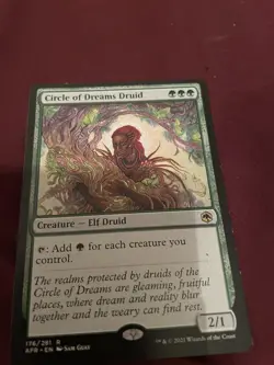 Circle Of Dreams Druid 176 Rare LP-NM Forgotten Realms Mtg Magic - Image 1