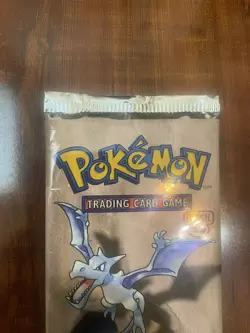 Pokemon Wizards of The Coast Fossil Booster Pack Unlimited Aerodactyl Art! - Image 3