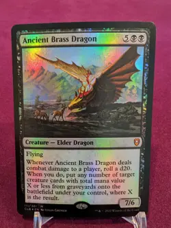 MTG Ancient Brass Dragon Commander Legends 111 (Foil) Mythic - Image 1