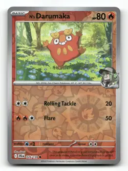 N's Darumaka 026/159 - Journey Together Reverse Holo - Pokemon Card NM/M - Image 1