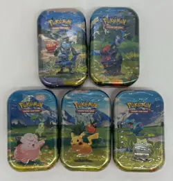 Lot of (5) Pokemon TCG Ascended Heroes Mini Tins SEALED NEW - Image 1