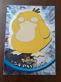 DMG! UK 🇬🇧 PRINT HOLO 1999 Topps Pokemon Series 1 - Psyduck #54 Blue Logo - Image 1