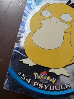 DMG! UK 🇬🇧 PRINT HOLO 1999 Topps Pokemon Series 1 - Psyduck #54 Blue Logo - Image 3