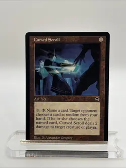 Cursed Scroll Tempest 1997 Near Mint Never Played Mtg Magic The Gathering - Image 1