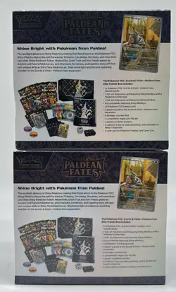 Lot of (2) Pokemon Center Paldean Fates Elite Trainer Boxes PC ETB SEALED - Image 2