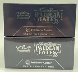 Lot of (2) Pokemon Center Paldean Fates Elite Trainer Boxes PC ETB SEALED - Image 3
