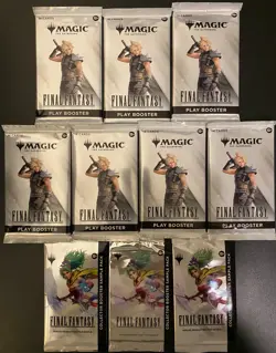 7 MTG Final Fantasy Play Booster FIN + 3 Collector Sample pack FIC - Image 1