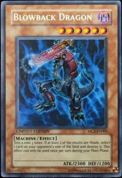 Yu-Gi-Oh! Blowback Dragon MC2-EN005 Secret Rare Limited Edition [NM-M] | EN 2005 - Image 1