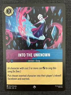 Into the Unknown 81/204 Disney Lorcana Reign of Jafar Super Rare Elsa Song NM - Image 1
