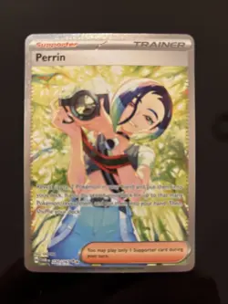 Pokemon TCG Trainer Perrin Special Illustration Card Twilight Masquerade 220/167 - Image 1