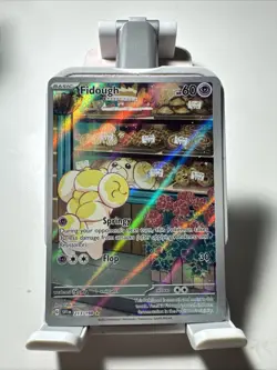 Pokemon TCG Fidough Scarlet & Violet Illustration Rare Card 213/198 - Image 1