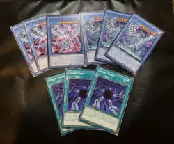 3x Blue-Eyes Chaos MAX Dragon SDWD-EN009 & Chaos Dragon + Chaos Form Card Set NM - Image 1