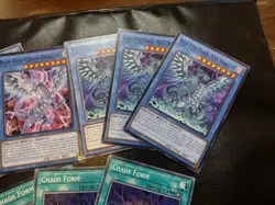 3x Blue-Eyes Chaos MAX Dragon SDWD-EN009 & Chaos Dragon + Chaos Form Card Set NM - Image 3