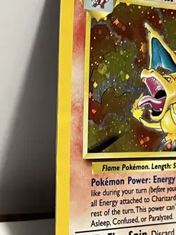 Pokemon Card TCG Charizard 004/130 Base Set 2 Holo MP Vintage - Image 3