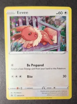 Eevee SWSH175 Black Star Promo Holo Pokemon TCG Card - Image 1